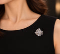 Crystal Fish Statement Brooch