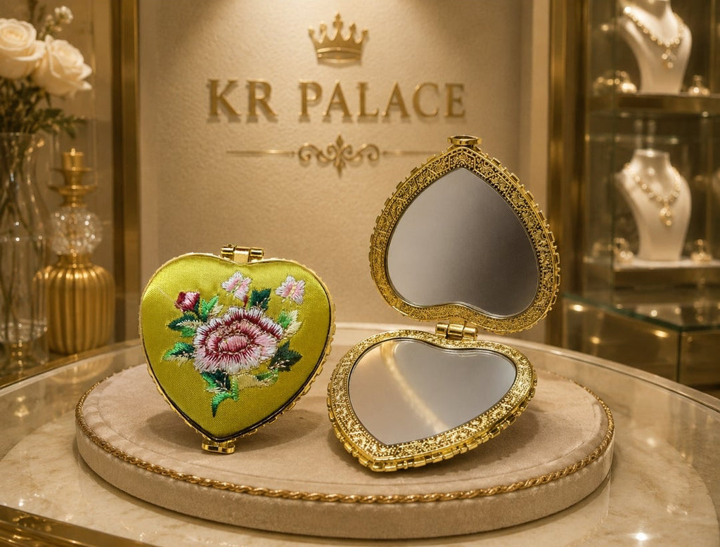 Heritage Heart Compact Mirror