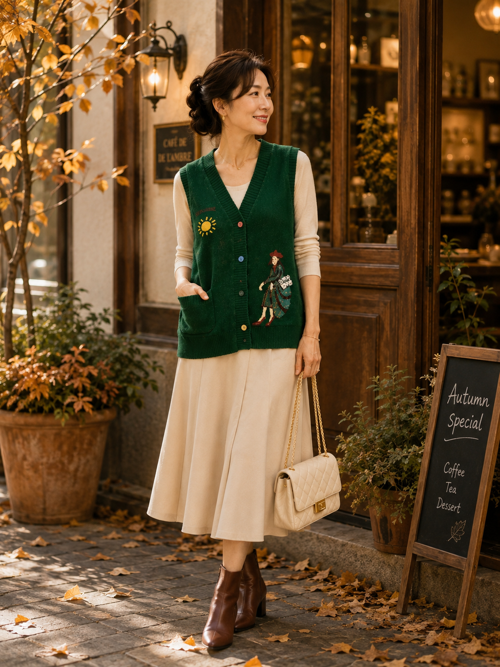 Forest Story Knit Vest