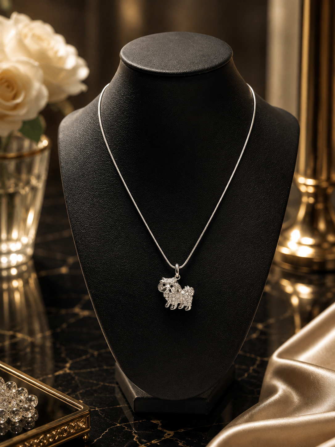 Sparkling Pomeranian Necklace