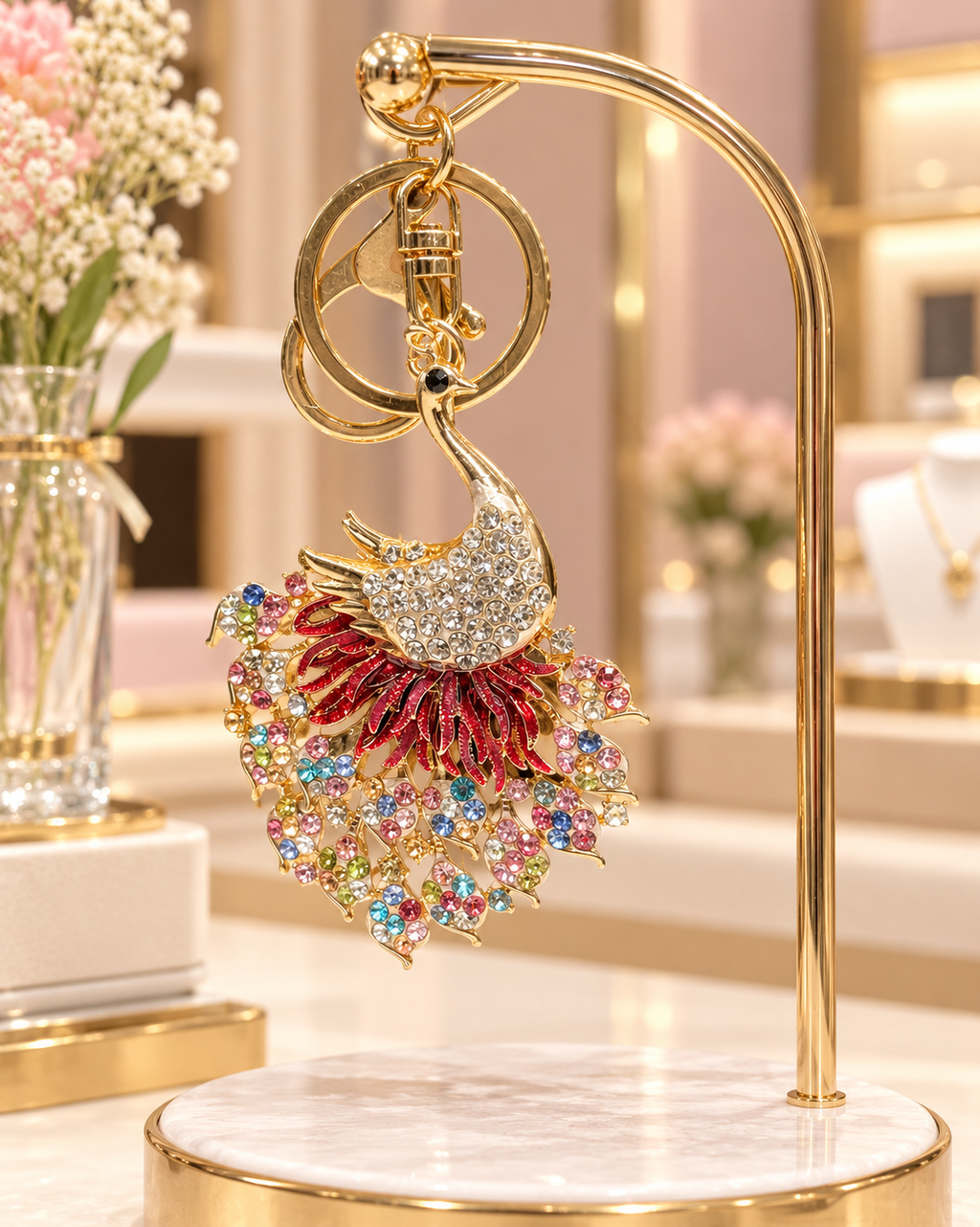 Peacock Bloom Charm