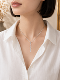Sparkling White Gold Necklace