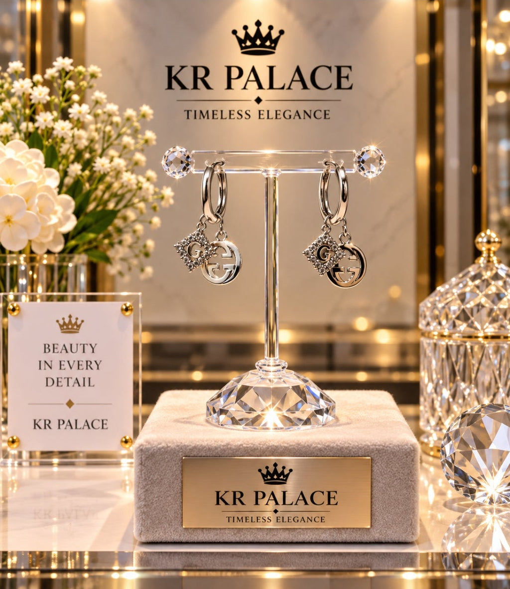 Signature Charm Hoop Earrings