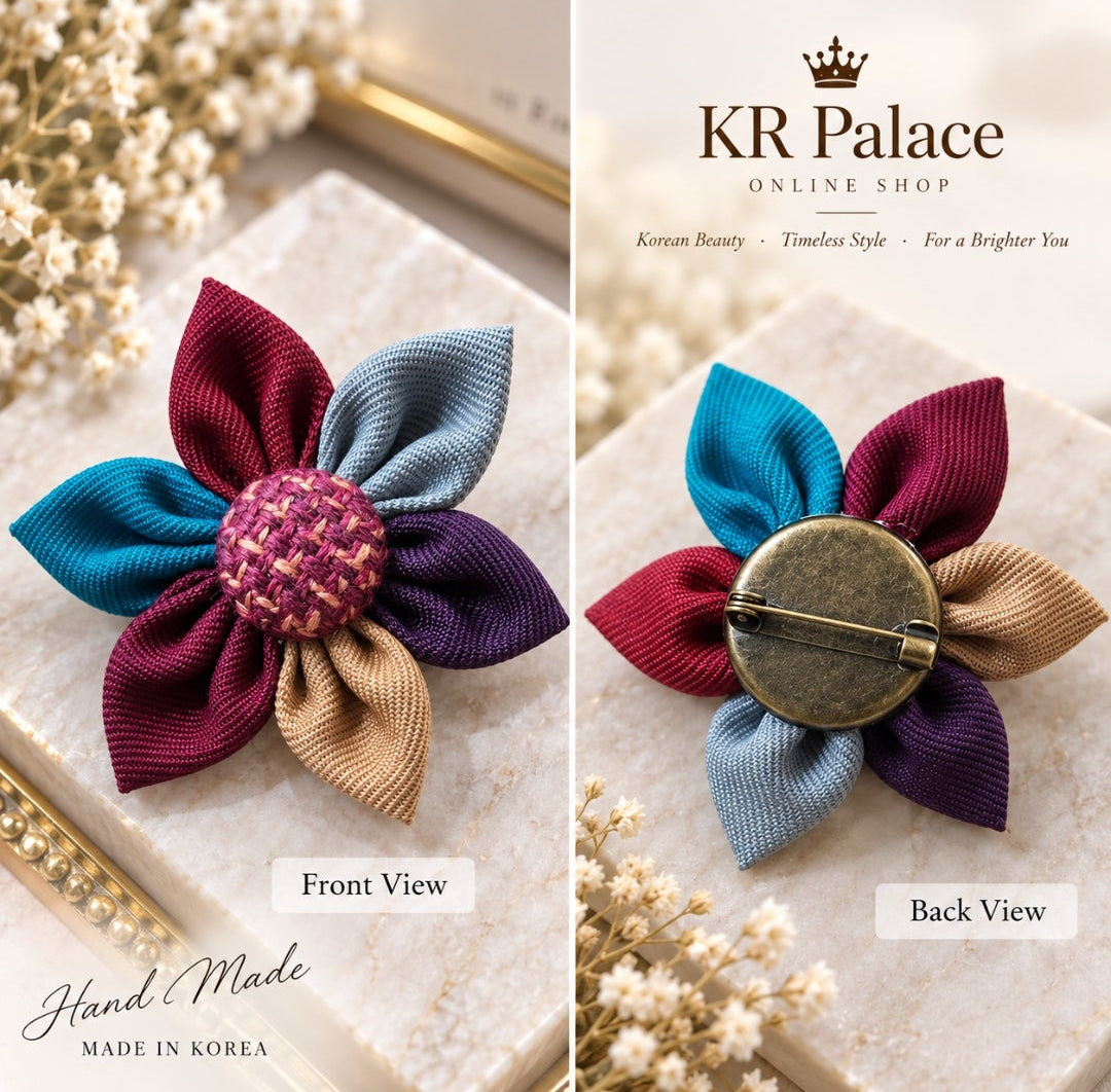 Korean Blossom Petal Brooch