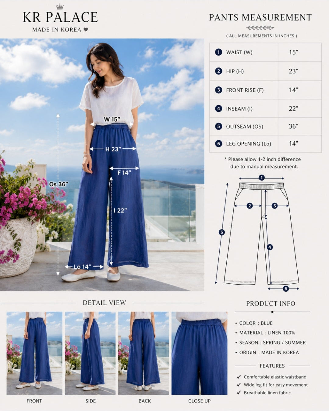 Breezy Linen Wide-Leg Pants