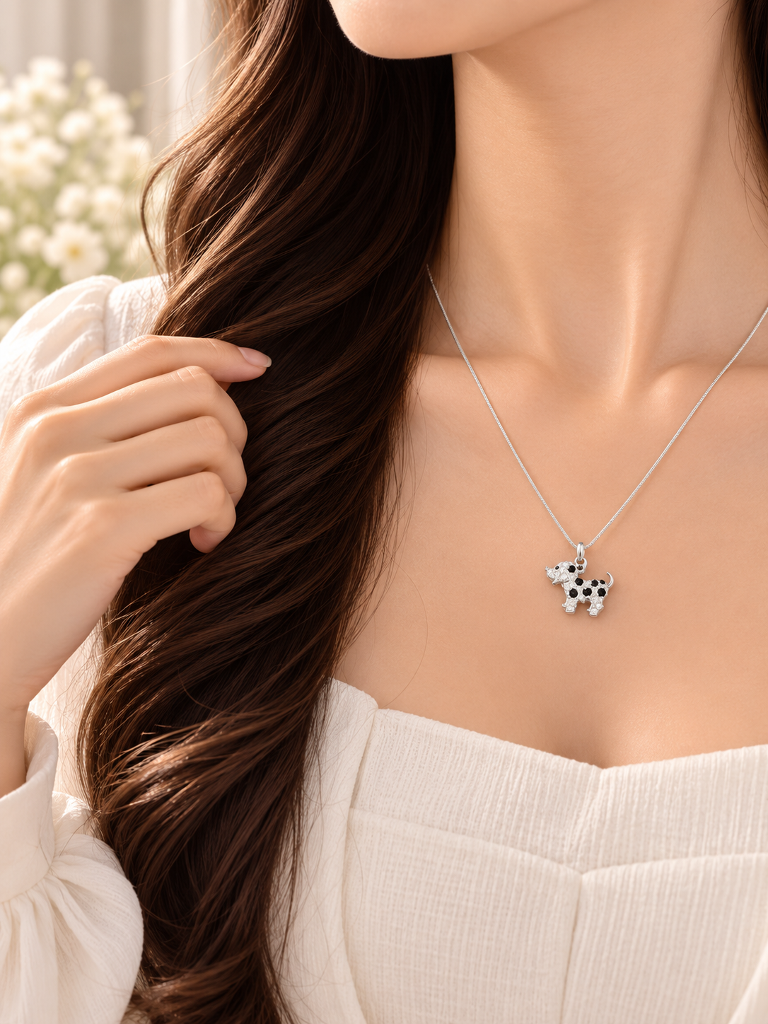 Spotted Pup Necklace