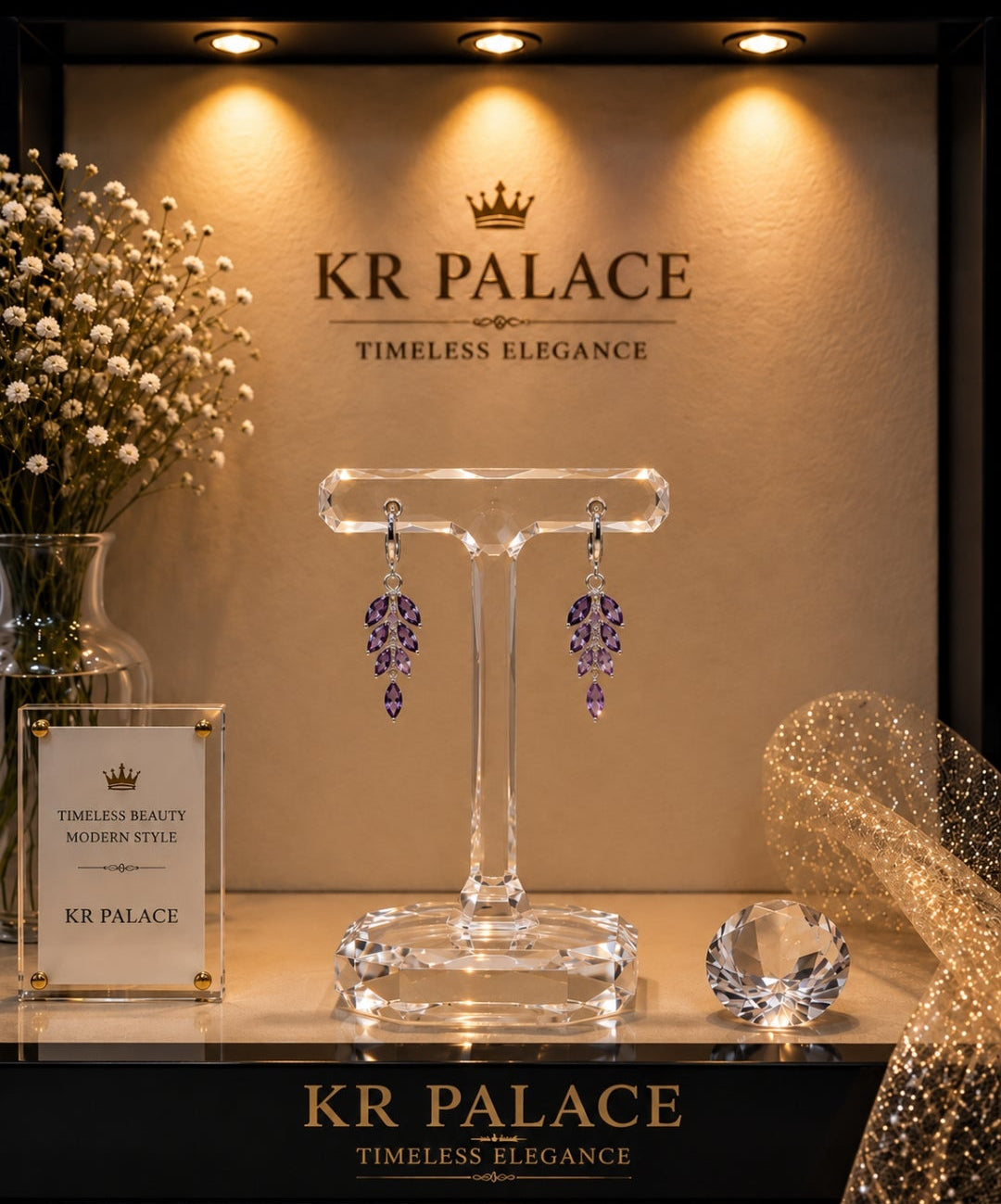 Crystal Cascade Earrings