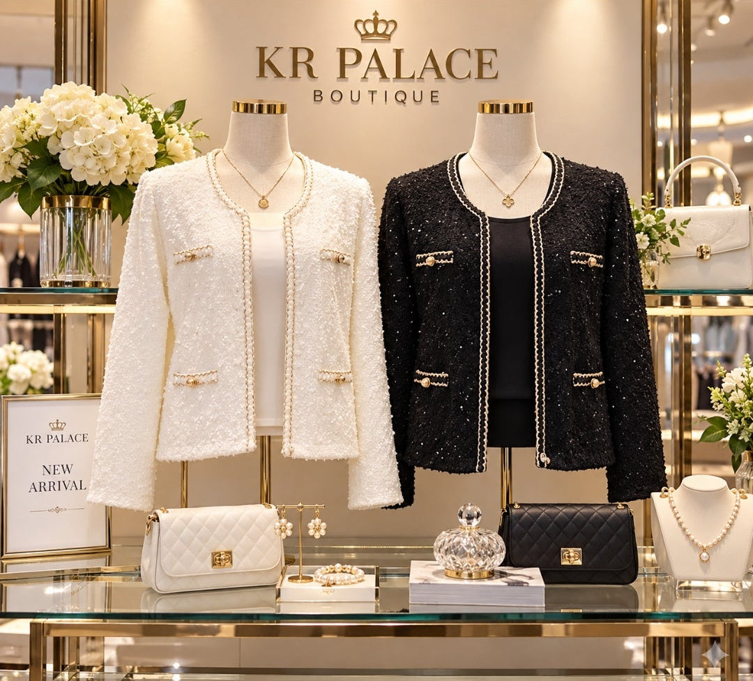 Classic Tweed Pearl-Trim Jacket
