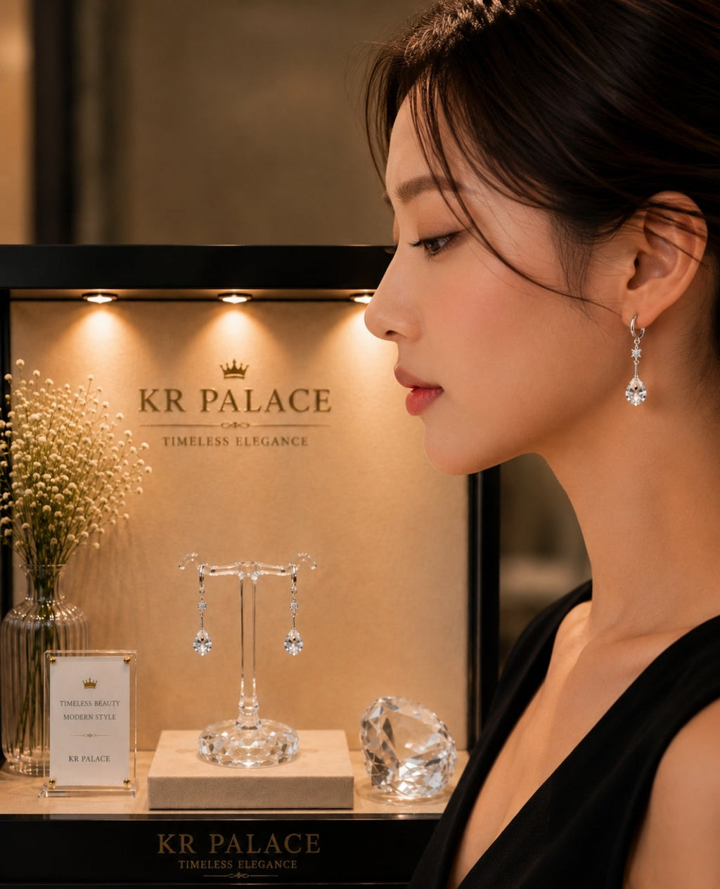Crystal Petite Drop Earrings