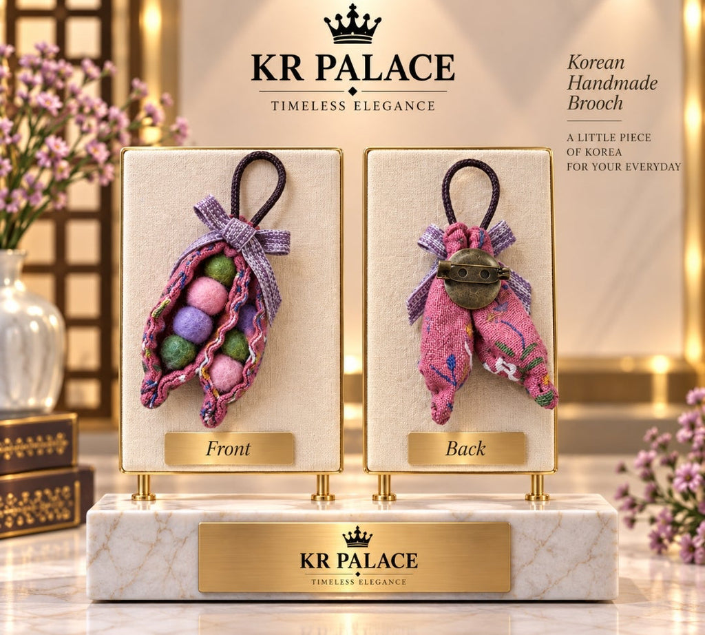 Korean Lavender Garden Pod Brooch
