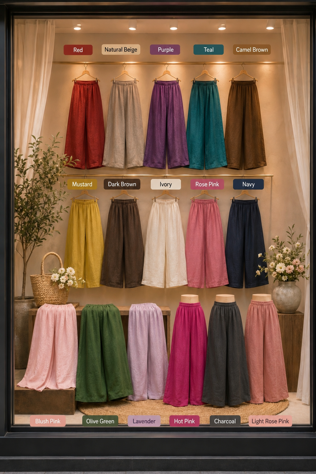 Breezy Linen Wide-Leg Pants