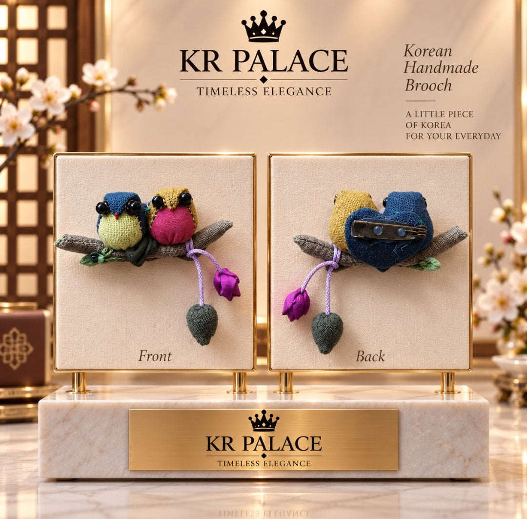 Korean Handmade Lovebird Brooch