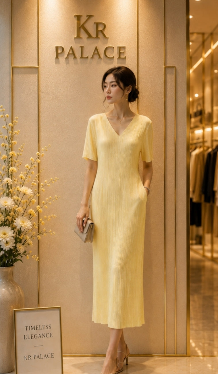 Belle Pleated Dress