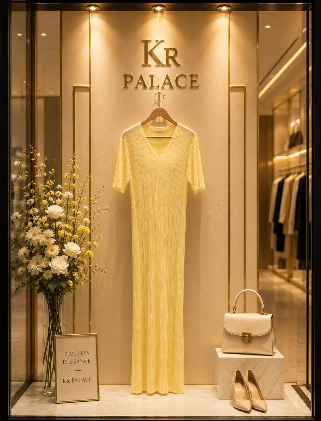 Belle Pleated Dress