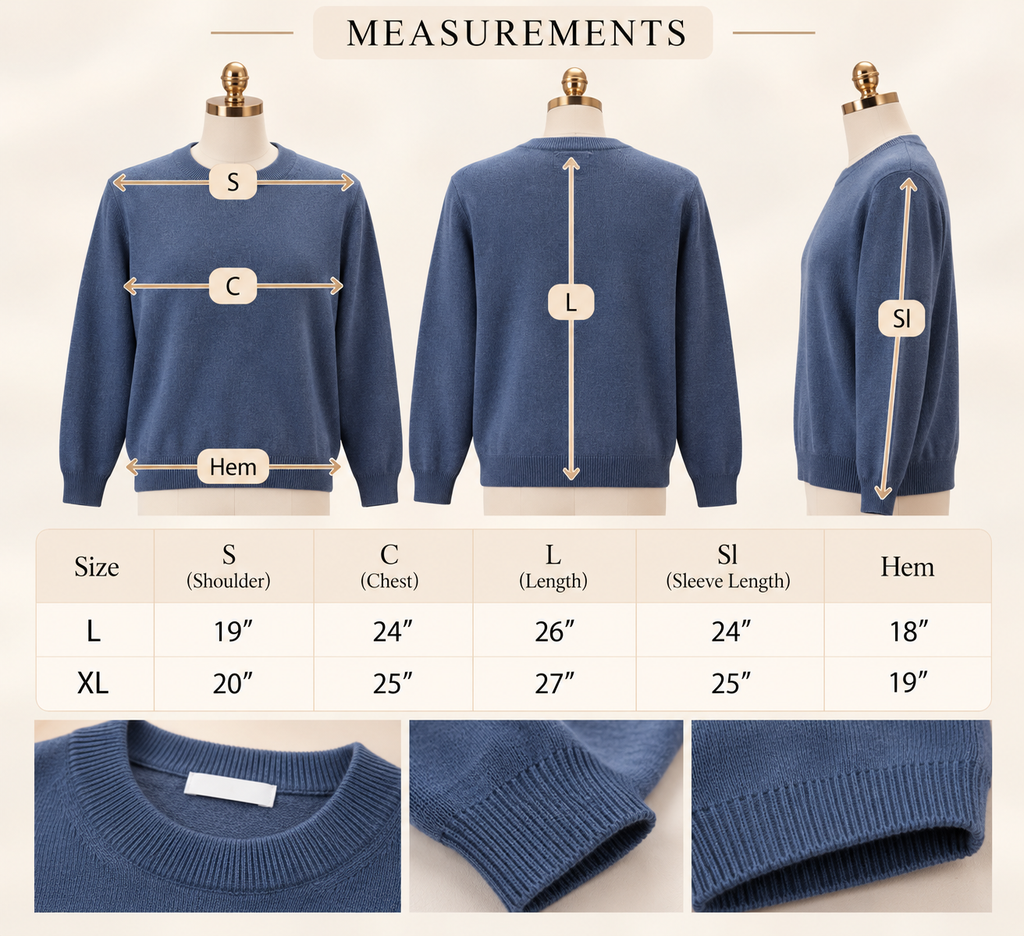 Classic Crewneck Knit Sweater
