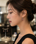 Ruby Crystal Drop Earrings