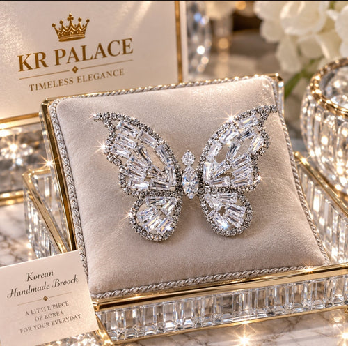 Crystal Butterfly Brooch