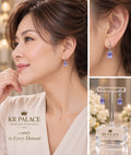 Crystal Square Drop Earrings
