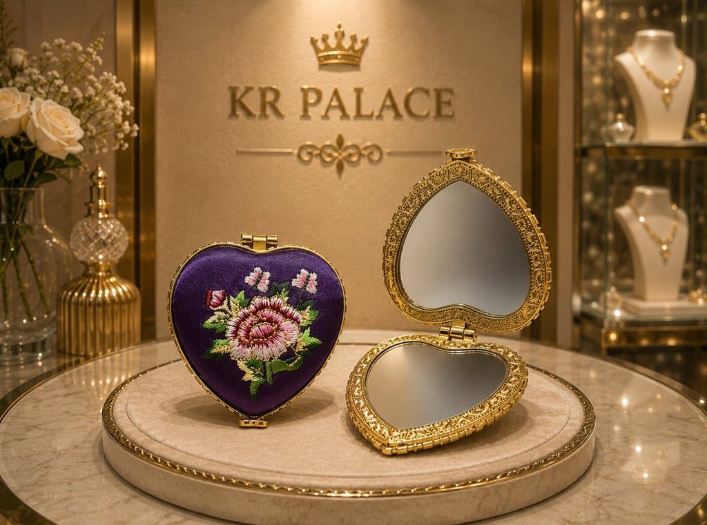 Heritage Heart Compact Mirror