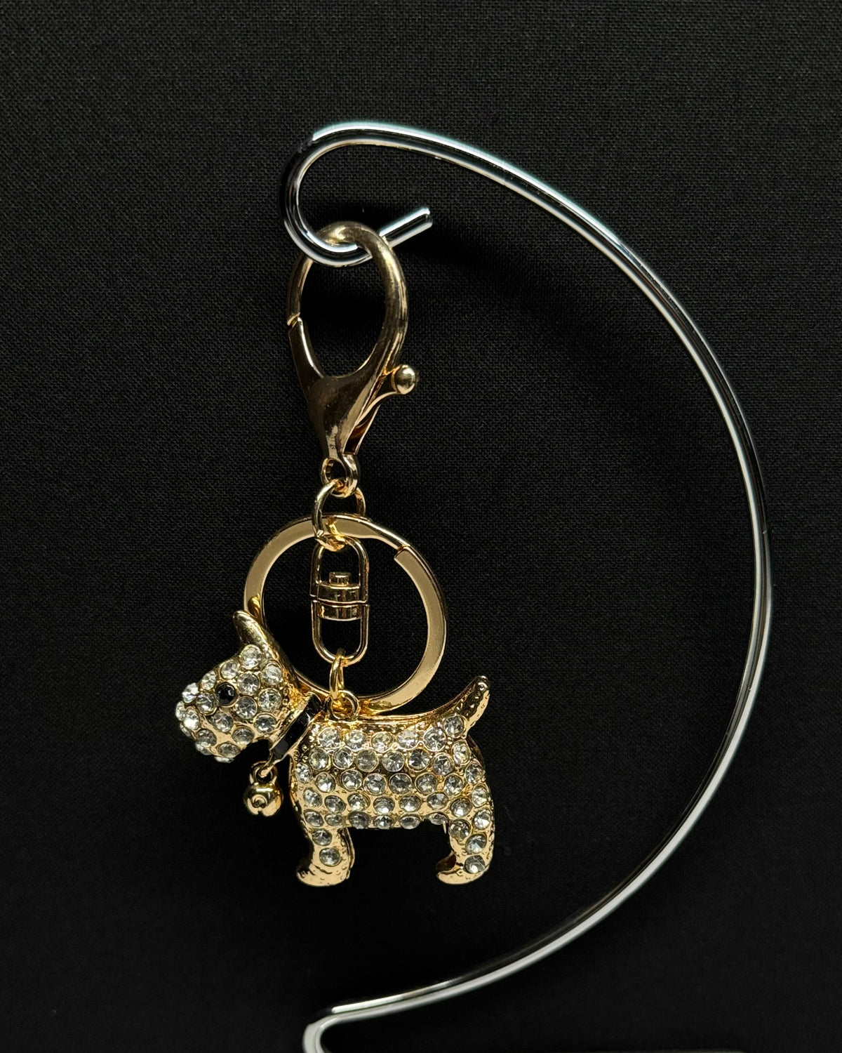 Sparkling Scottie Dog Charm