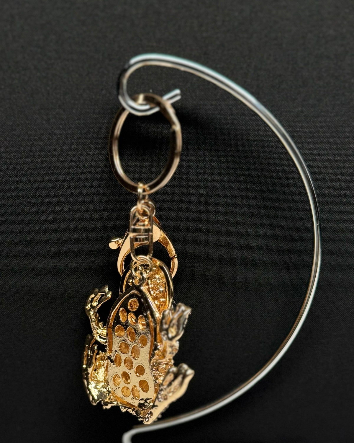 Golden Lucky Frog Charm