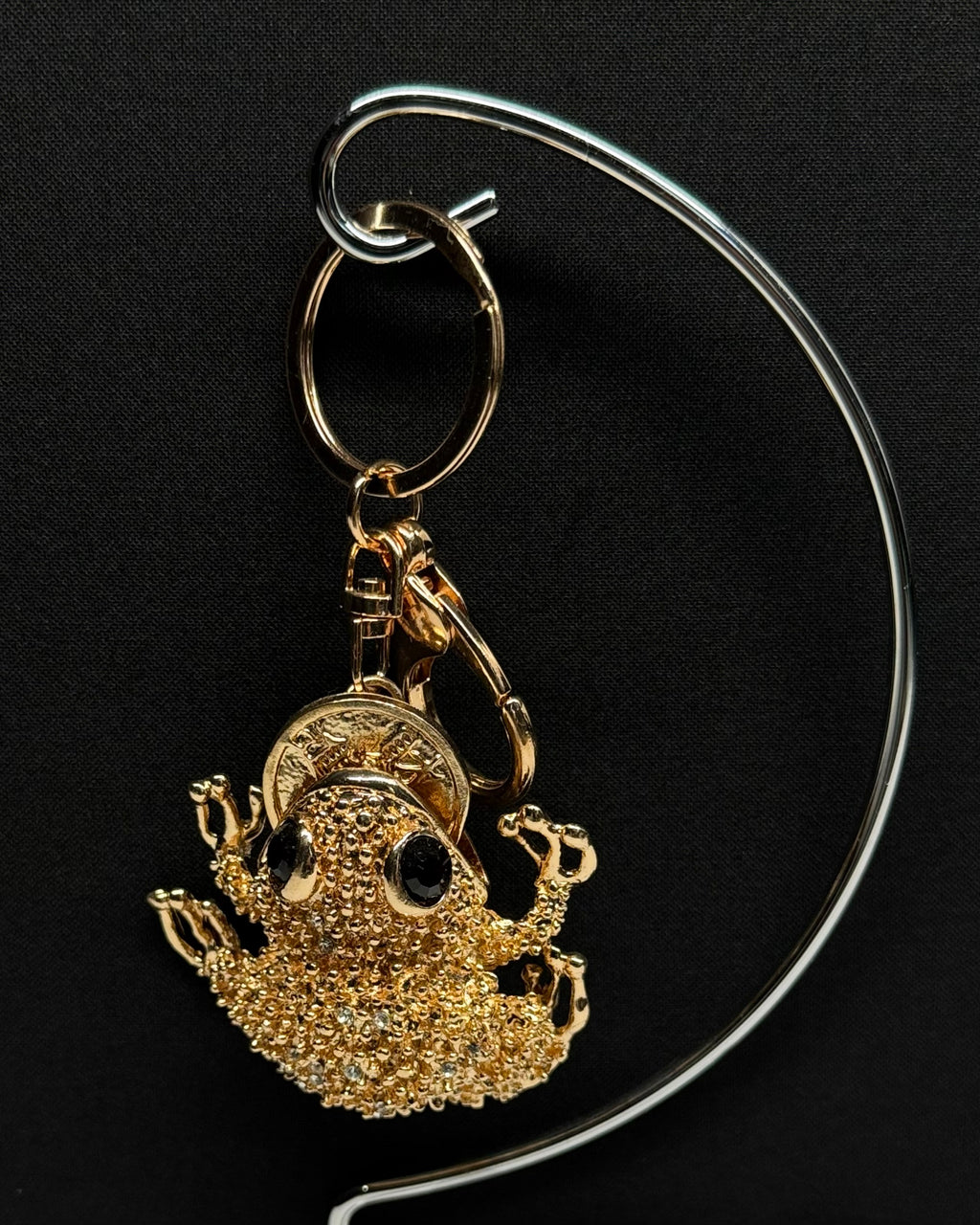 Golden Lucky Frog Charm