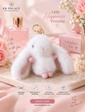 Korean Fluffy Bunny Fur Keychain