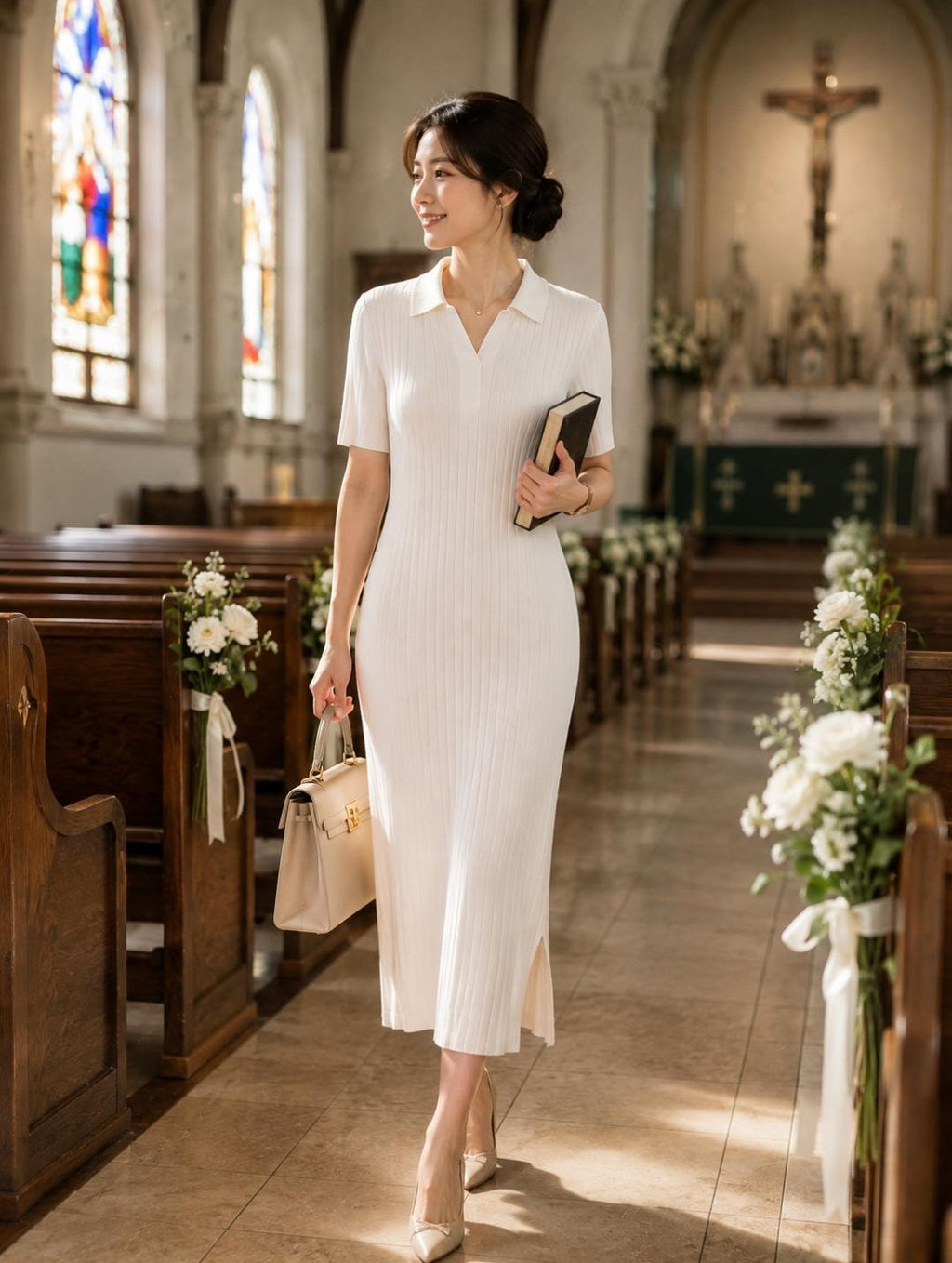 Grace Knit Polo Dress