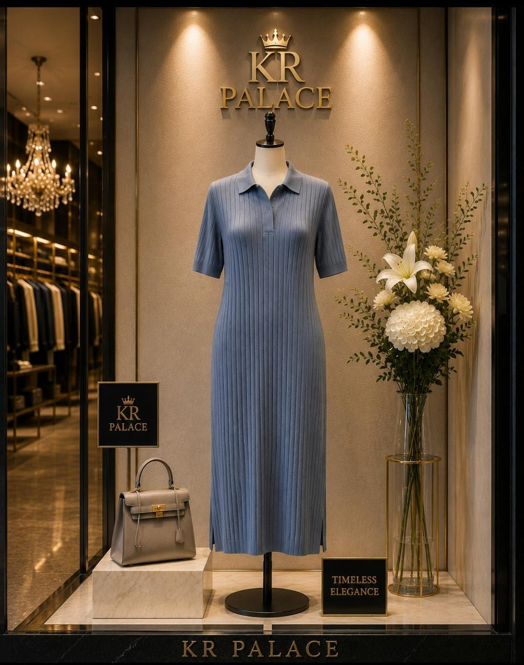 Grace Knit Polo Dress