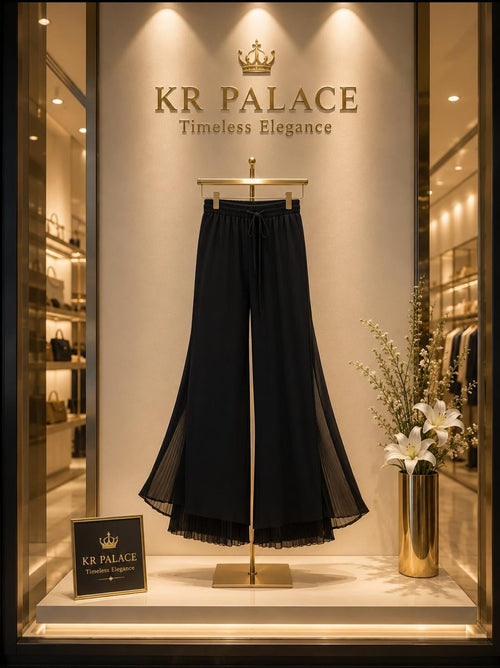 Grace Pleated Wide-Leg Pants