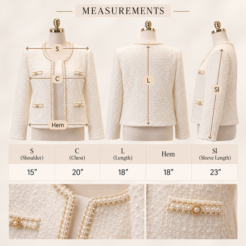 Classic Tweed Pearl-Trim Jacket