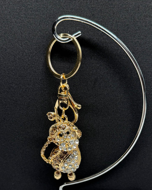 Crystal Monkey Keychain