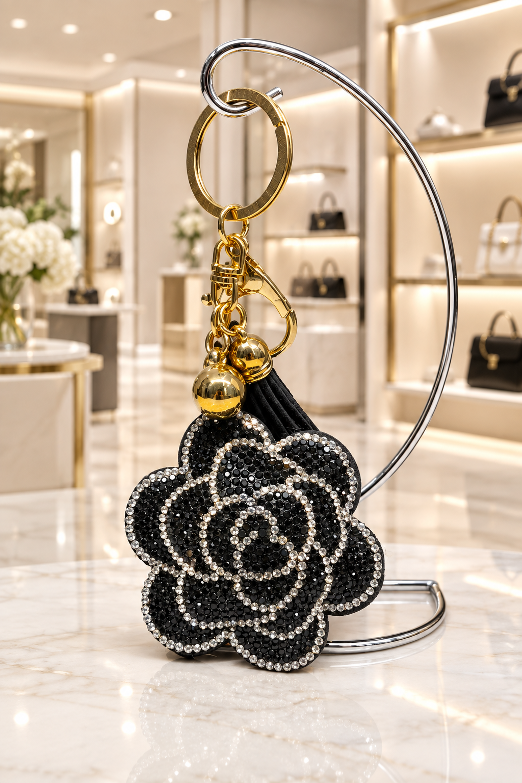 Midnight Rose Charm