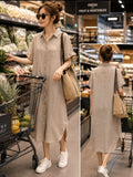 Everyday Ease Linen Shirt Dress