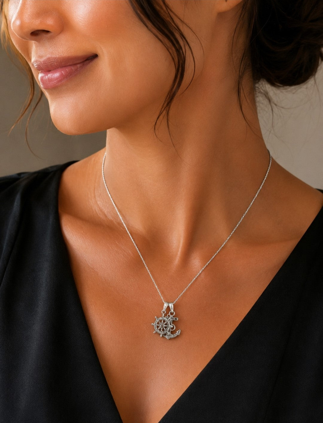 Sail Away Anchor Necklace