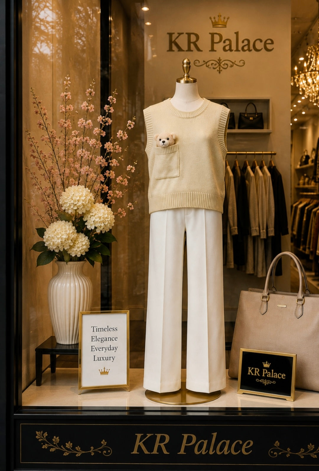 Teddy Pocket Knit Vest