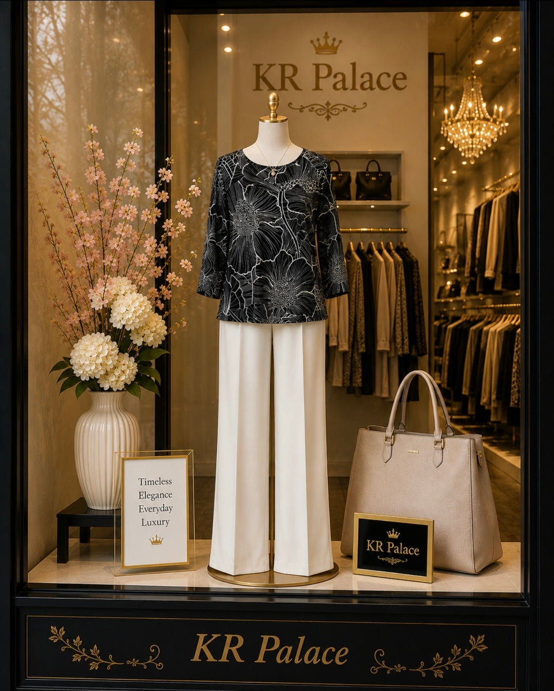 Midnight Bloom Blouse
