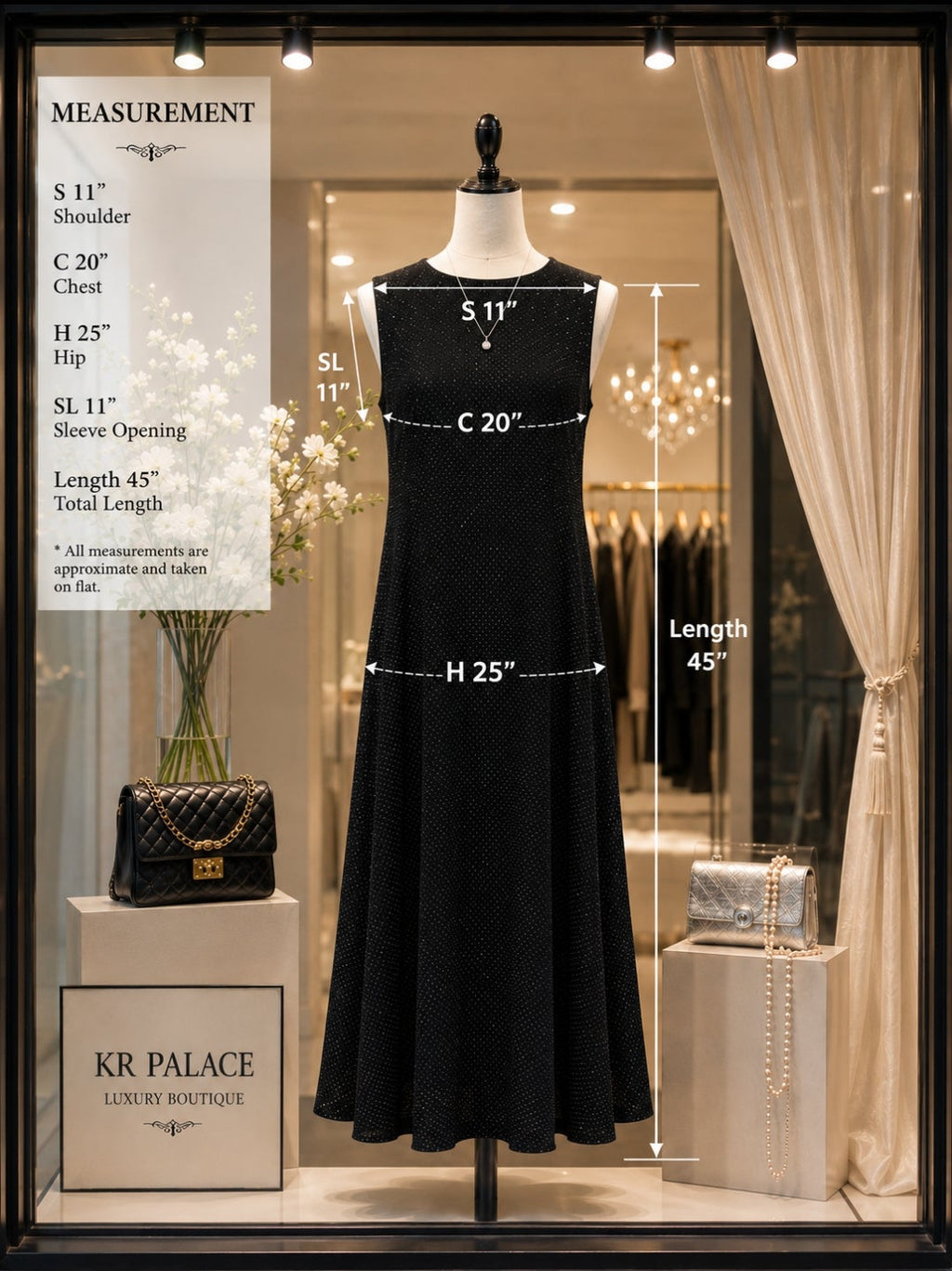Midnight Sparkle Maxi Dress