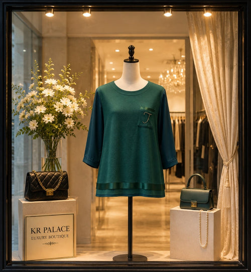Emerald Grace Layered Top