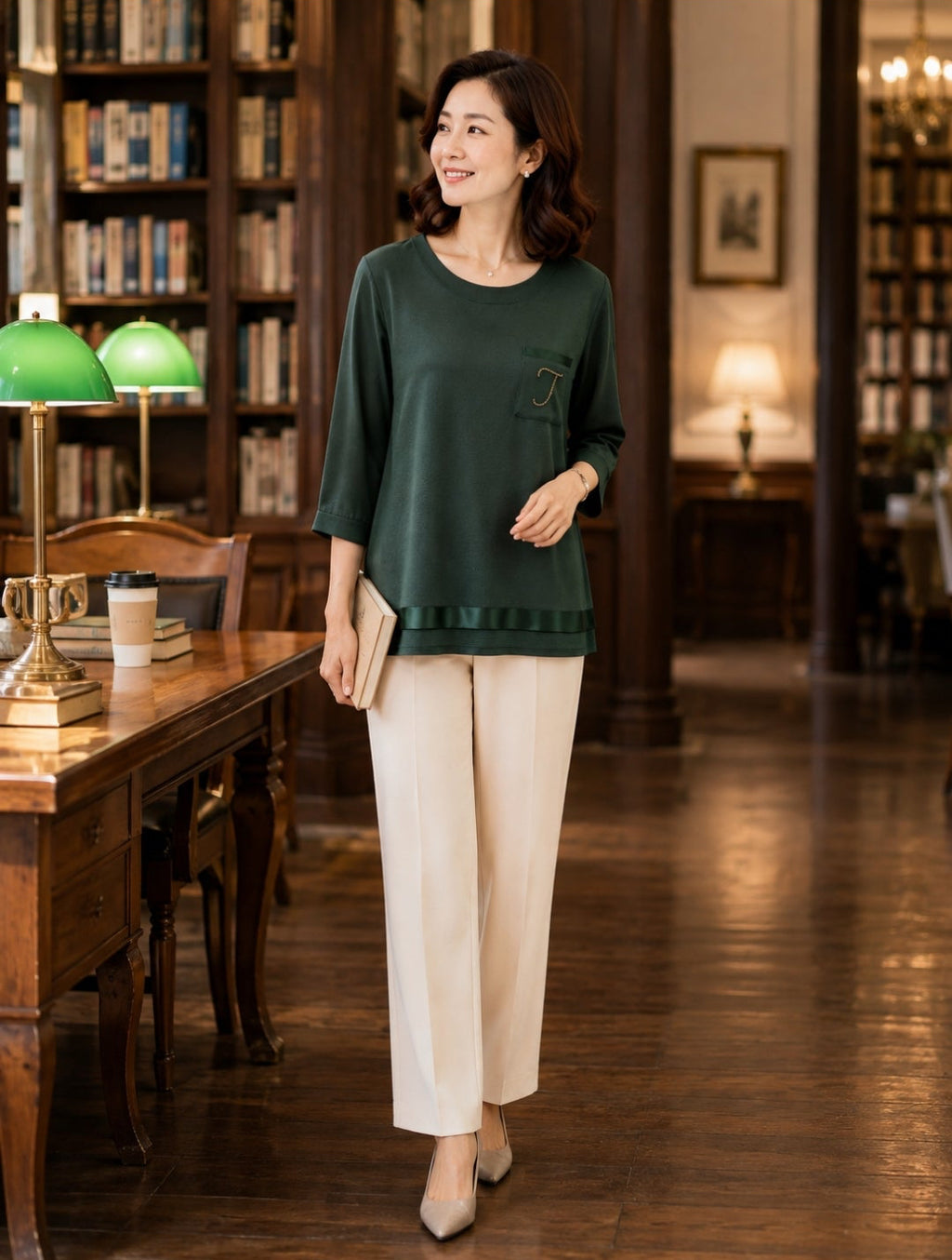 Emerald Grace Layered Top