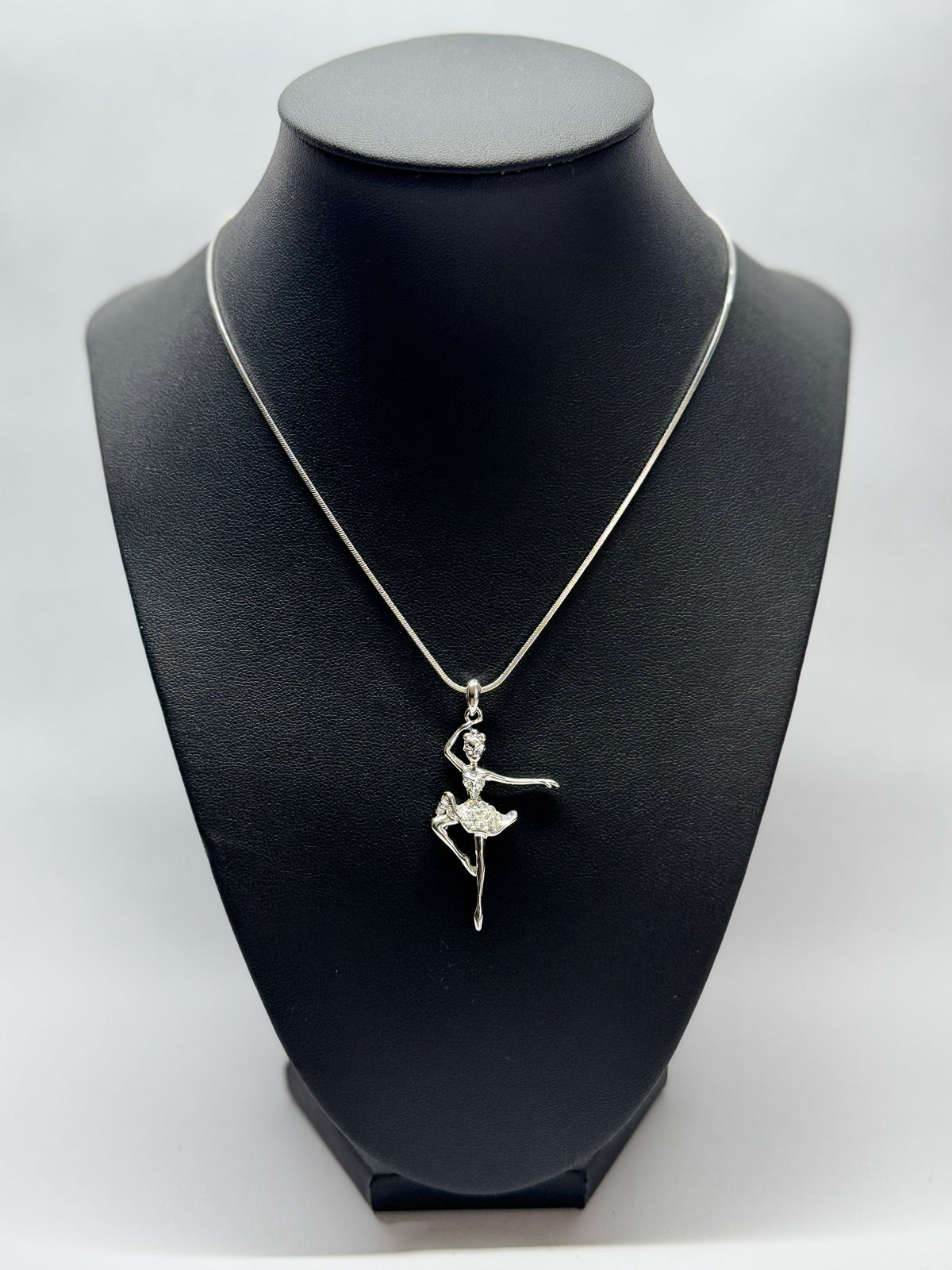 Graceful Ballerina Pendant Necklace