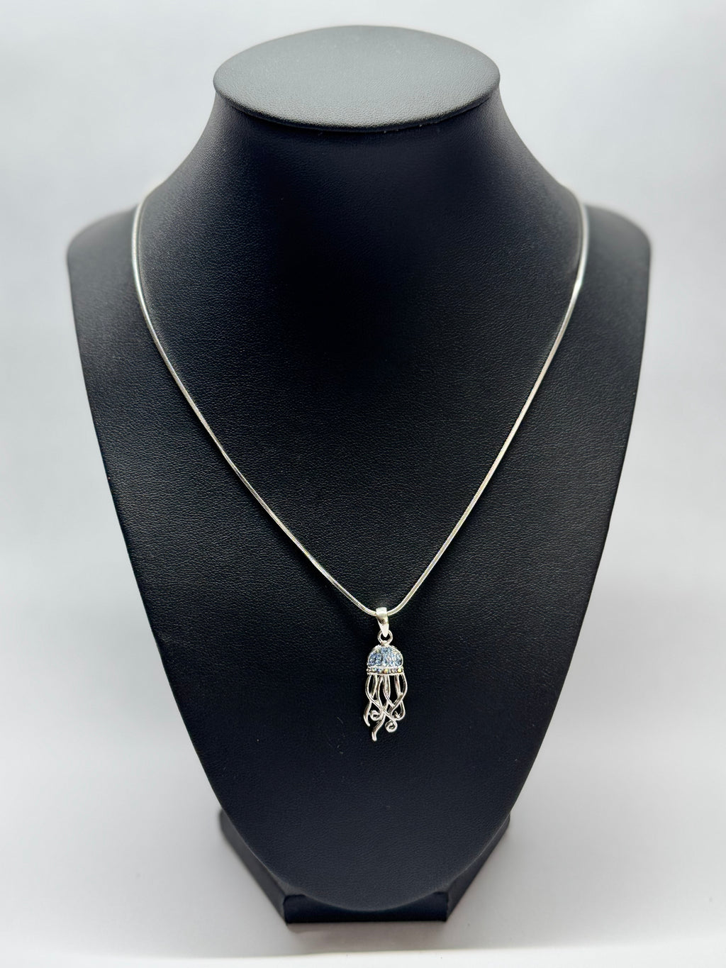 Celestial Jellyfish White Gold Necklace