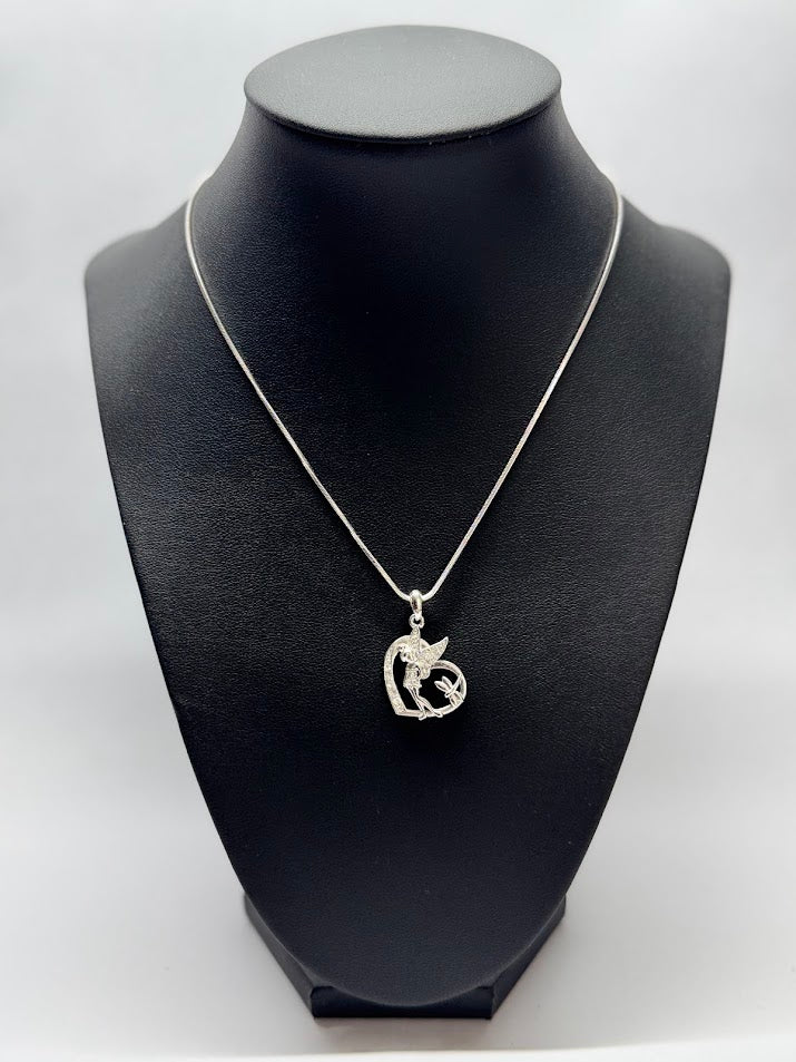 Enchanted Fairy White Gold Necklace