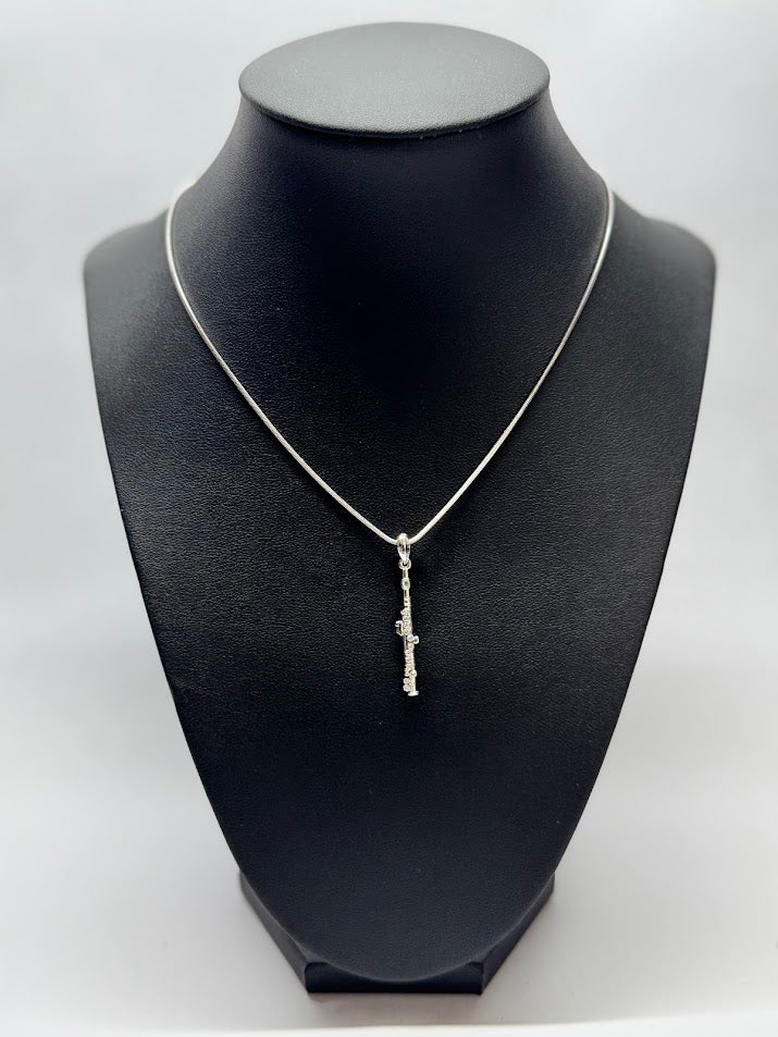 Sparkling White Gold Necklace