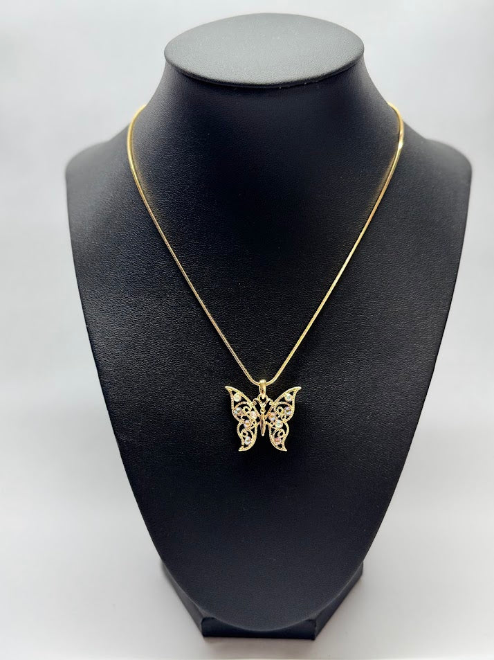 Butterfly Elegance Pendant Necklace