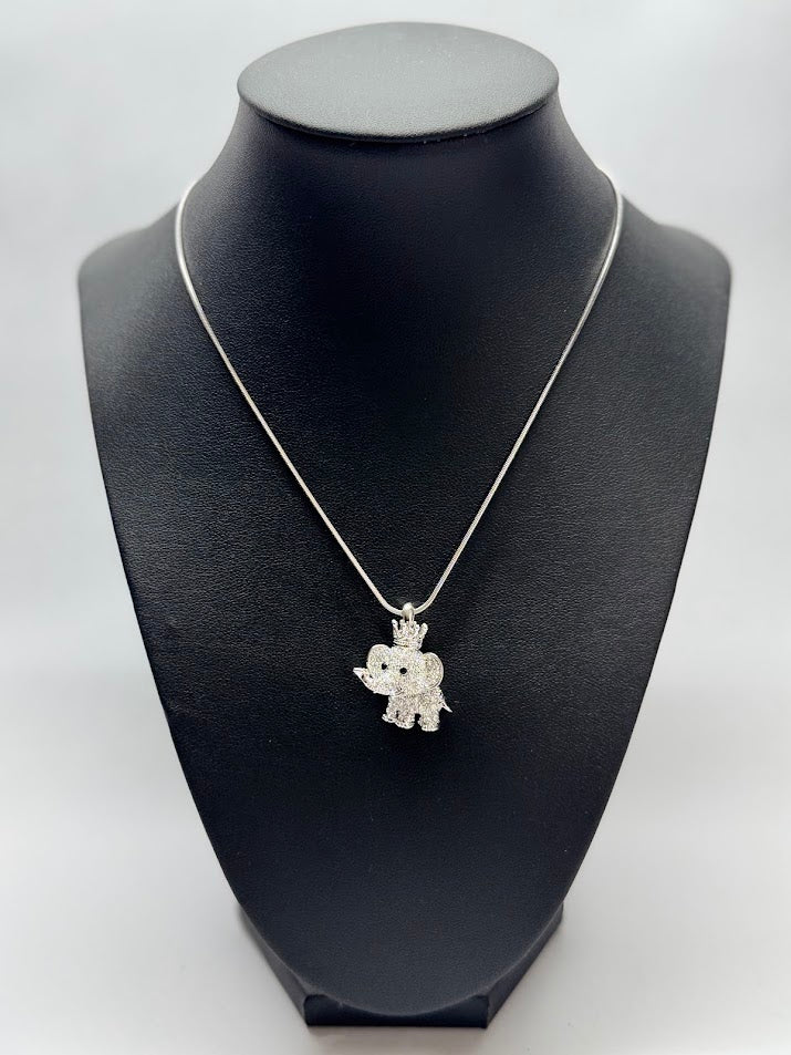 Royal Elephant Charm Necklace