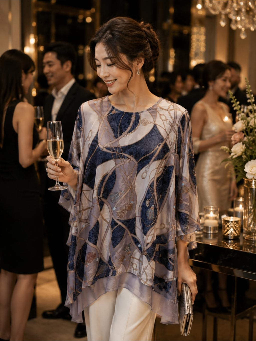 Layered Chiffon Blouse