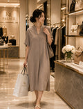 Luna Linen Midi Dress