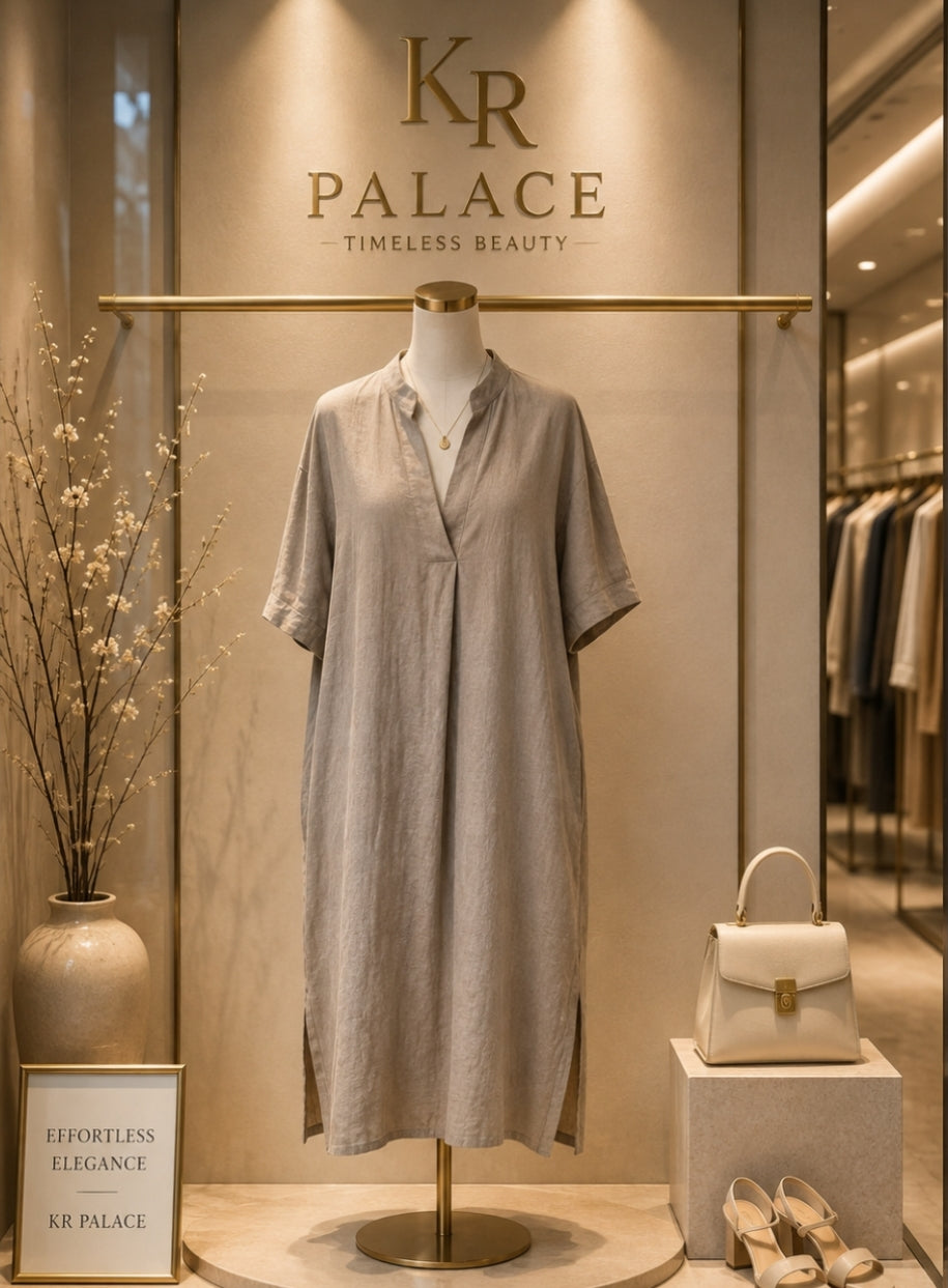 Luna Linen Midi Dress