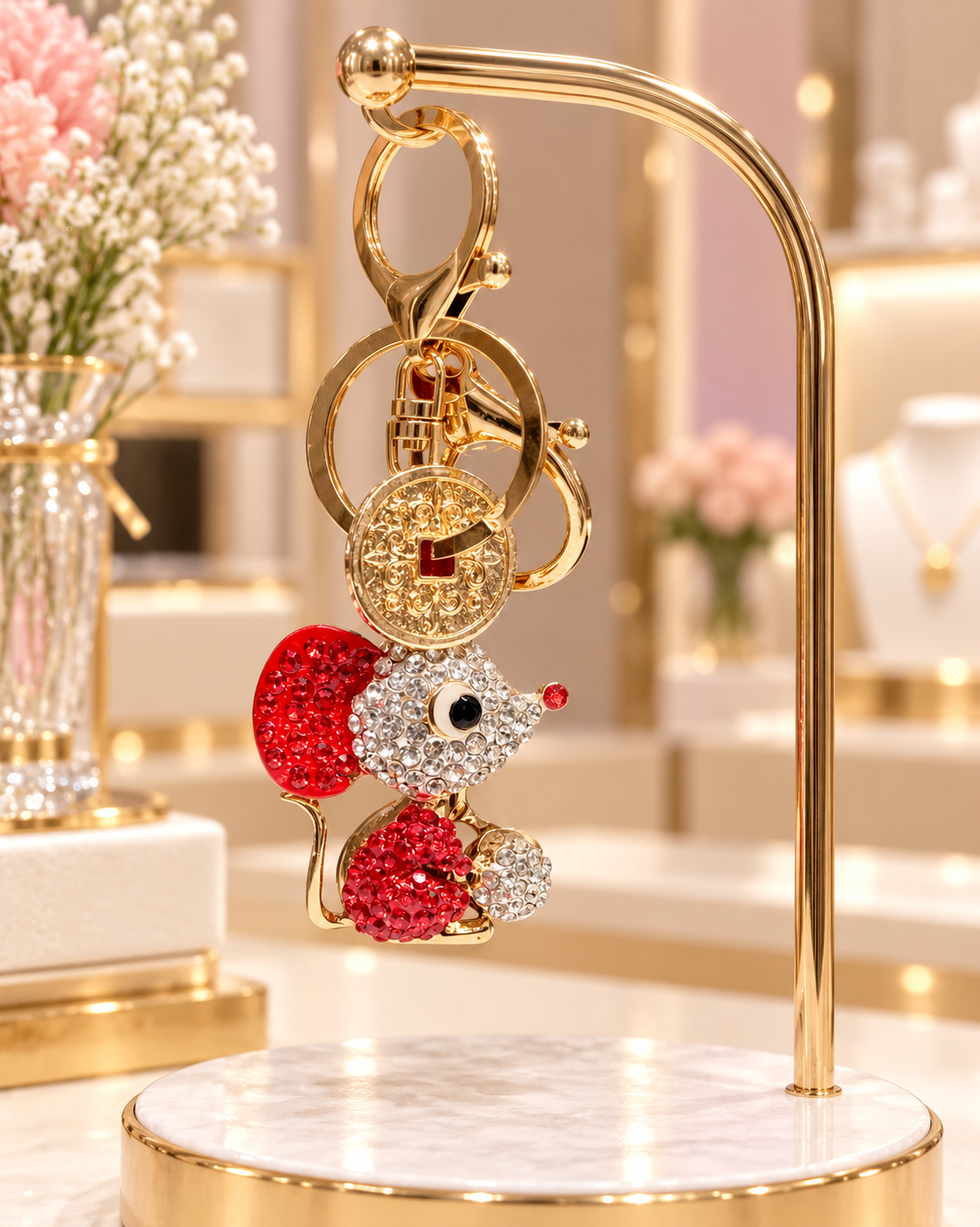 Sparkling Mouse Charm